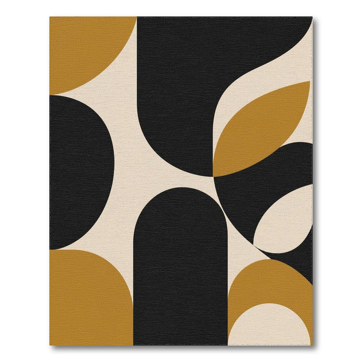Beige and Neutral Bold Geometric Abstract Area Rug