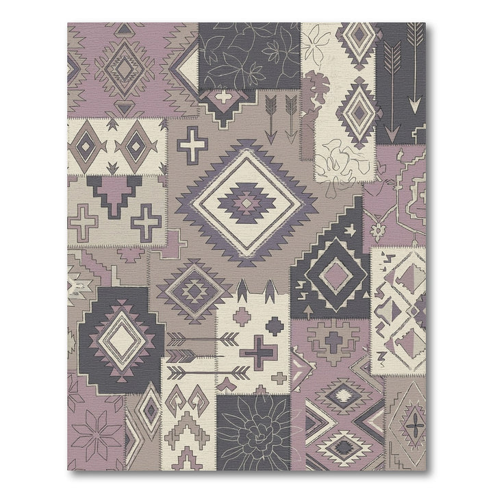 Patchwork Boho Diamond Arrows Crosses Rug