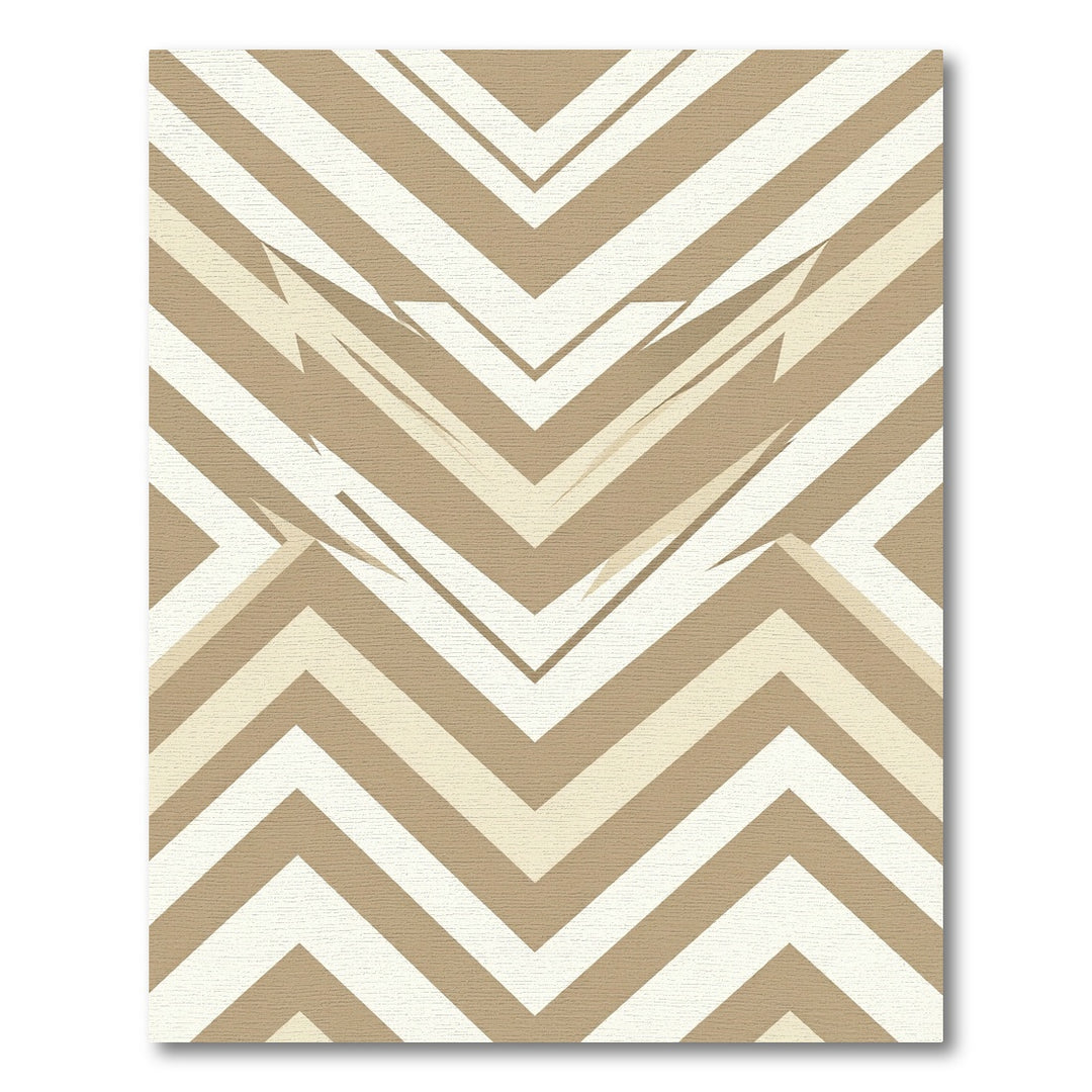 Chevron Cream Beige Zigzag Rug