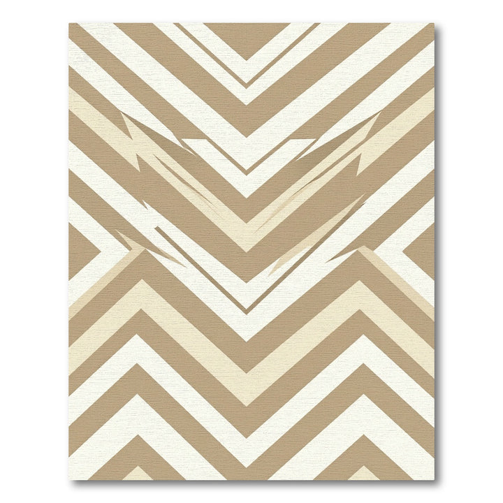 Chevron Cream Beige Zigzag Rug