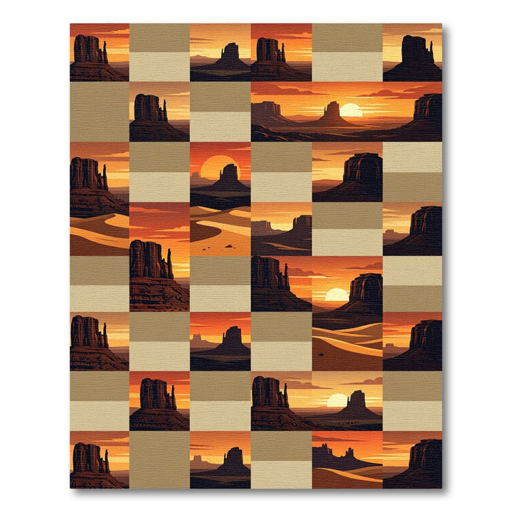 Monument Valley Sunset Landscape Rug