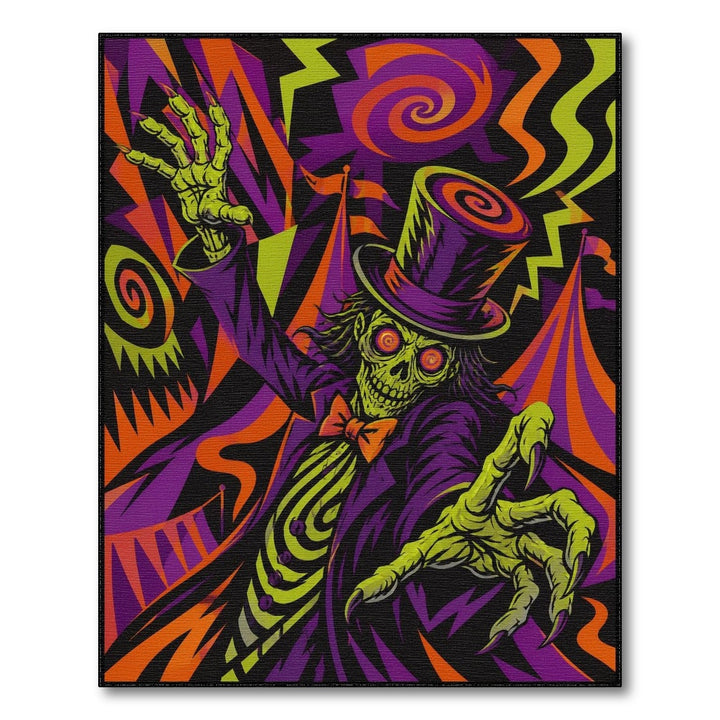 Psychedelic Zombie Ringmaster Area Rug