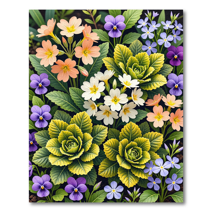 Vibrant Floral Garden Bouquet Rug