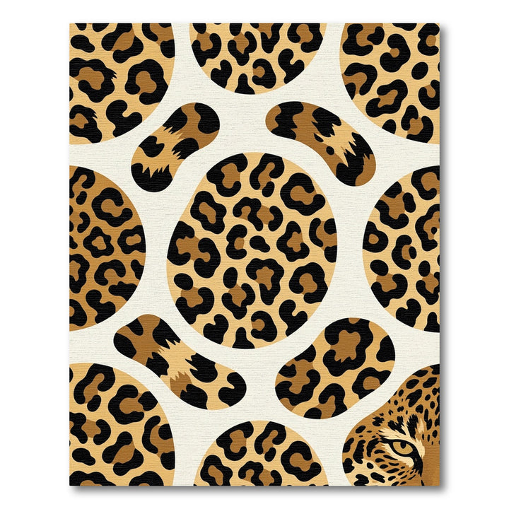 Wild Leopard Spots Oval Rug