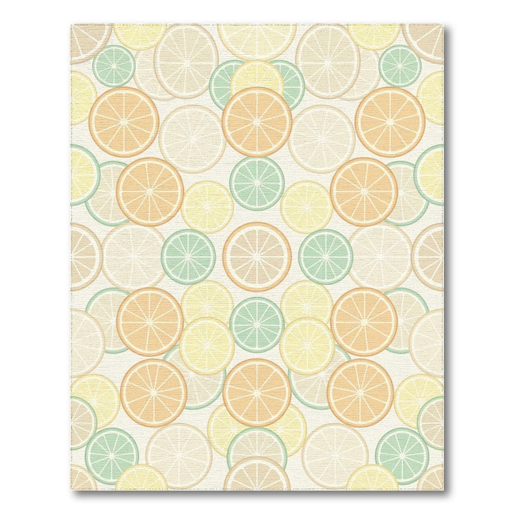 Citrus Slices In Pastel Hues Rug
