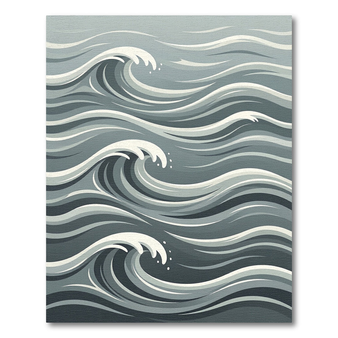 Monochrome Rippling Water Rug
