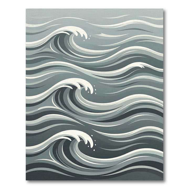 Monochrome Rippling Water Rug