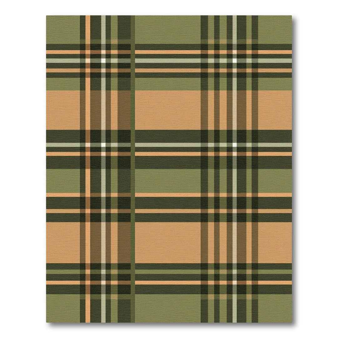 Classic Plaid Amber Olive Rug