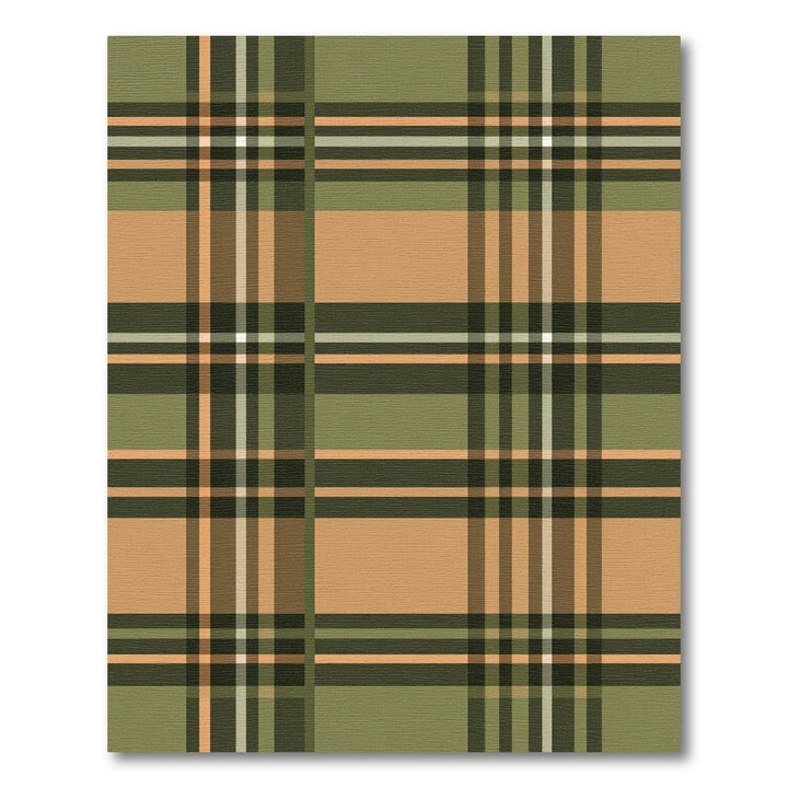 Classic Plaid Amber Olive Rug
