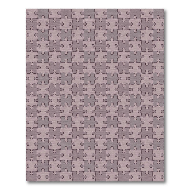 Taupe Puzzle Piece Repeating Field Rug