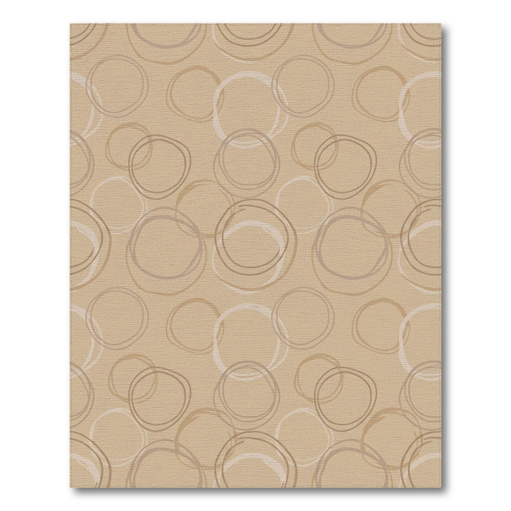 Earthy Neutrals Scattered Circle Rug