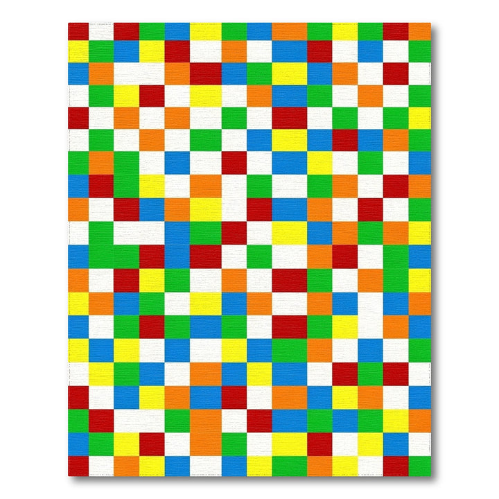 Vibrant Multi-Color Geometric Area Rug