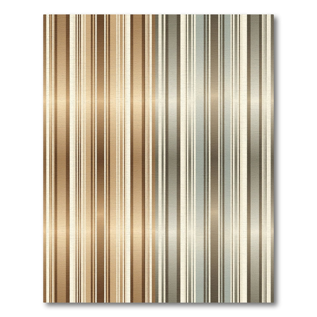 Warm Metallic Stripe Area Rug
