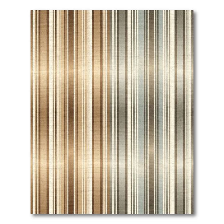 Warm Metallic Stripe Area Rug