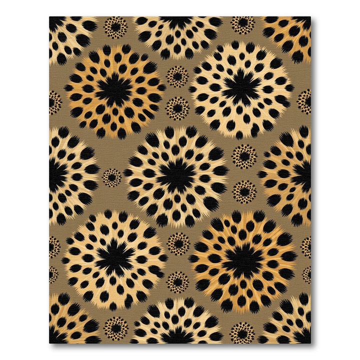Golden Spotted Sunburst Rug