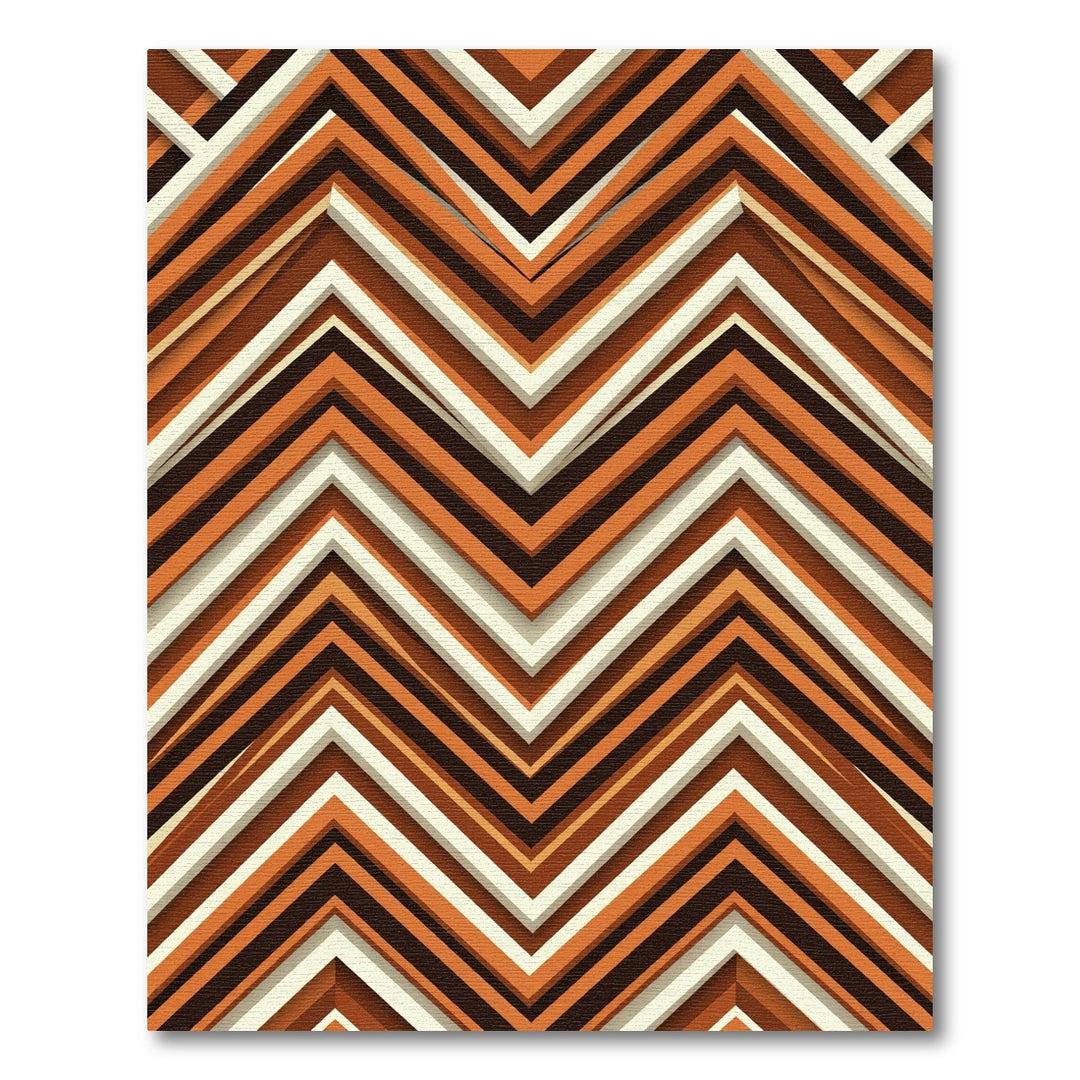 Earthy Tones Chevron Layers Rug