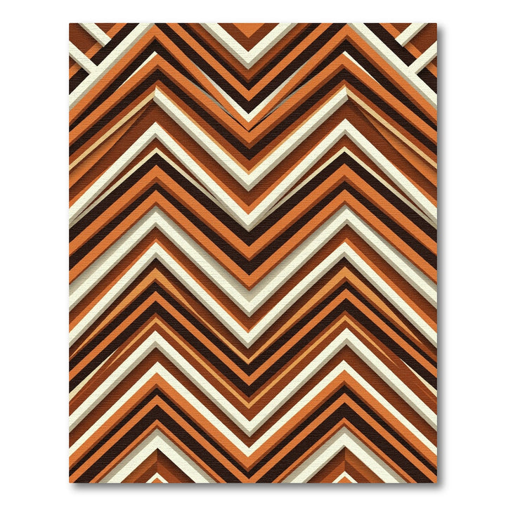 Earthy Tones Chevron Layers Rug