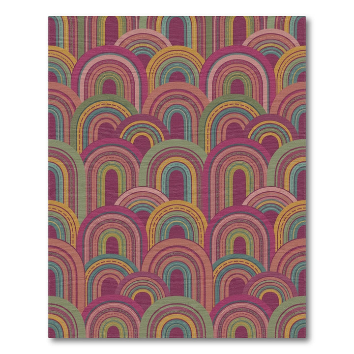 Terracotta And Teal Archways Rug