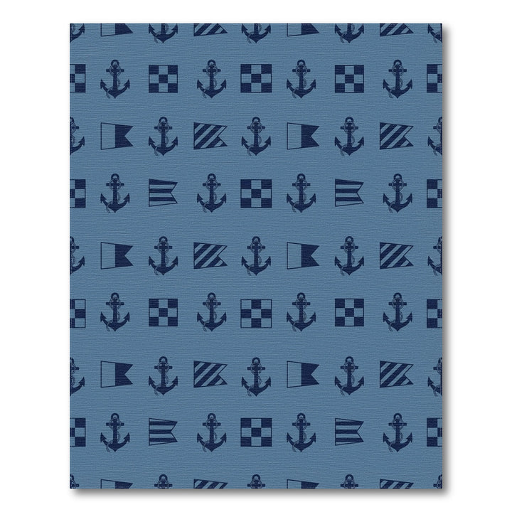 Naval Anchor And Signal Flag Rug