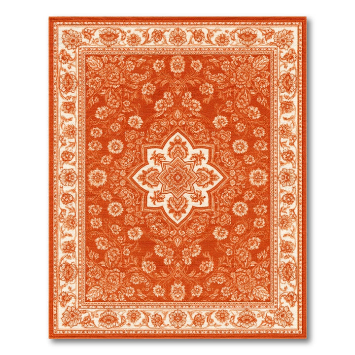 Red Floral Persian Area Rug