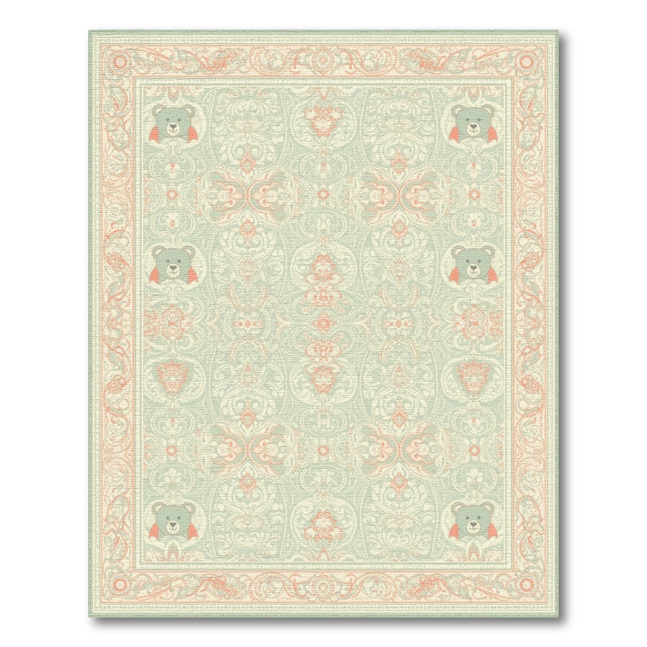 Superhero Teddy Bear Kids Area Rug