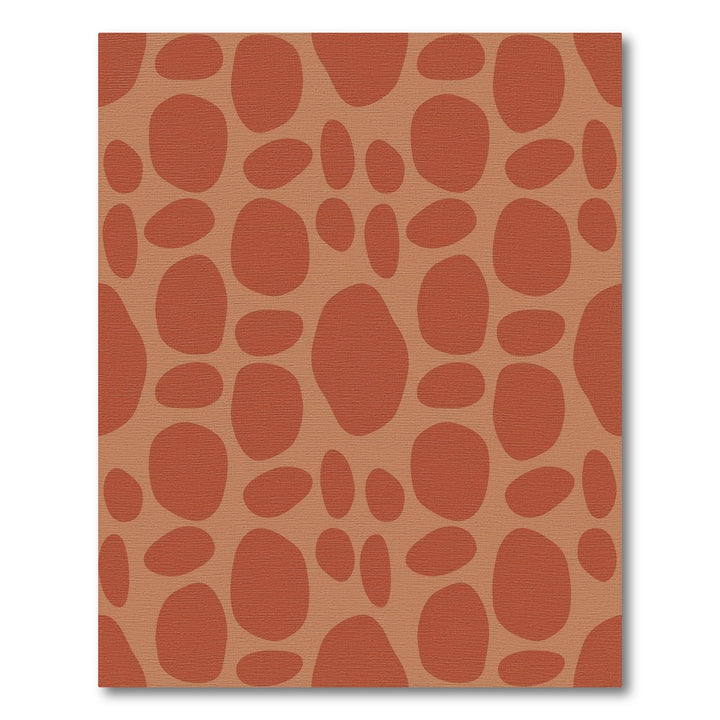 Terra Cotta Organic Pebble Repeating Rug