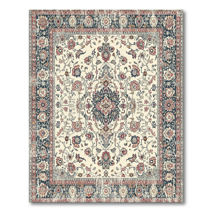 Multi-color and Patterns Traditional Persian Traditional Persian Floral Medallion Area Rug