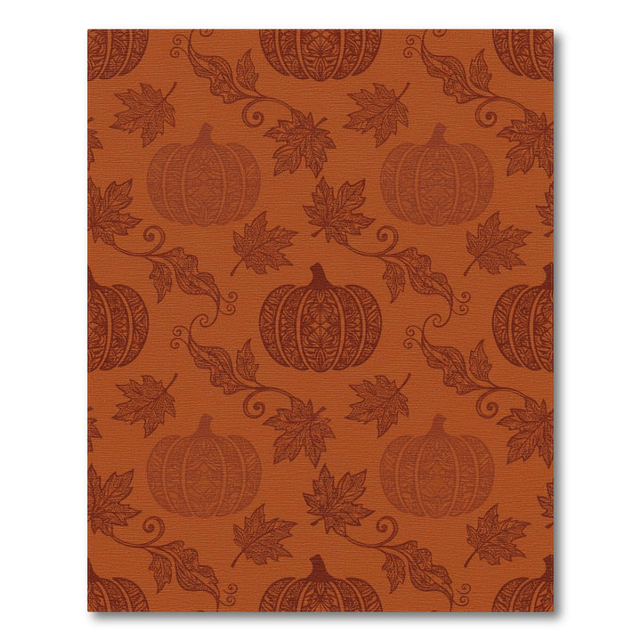 Ornate Pumpkin Maple Leaf Autumn Rug