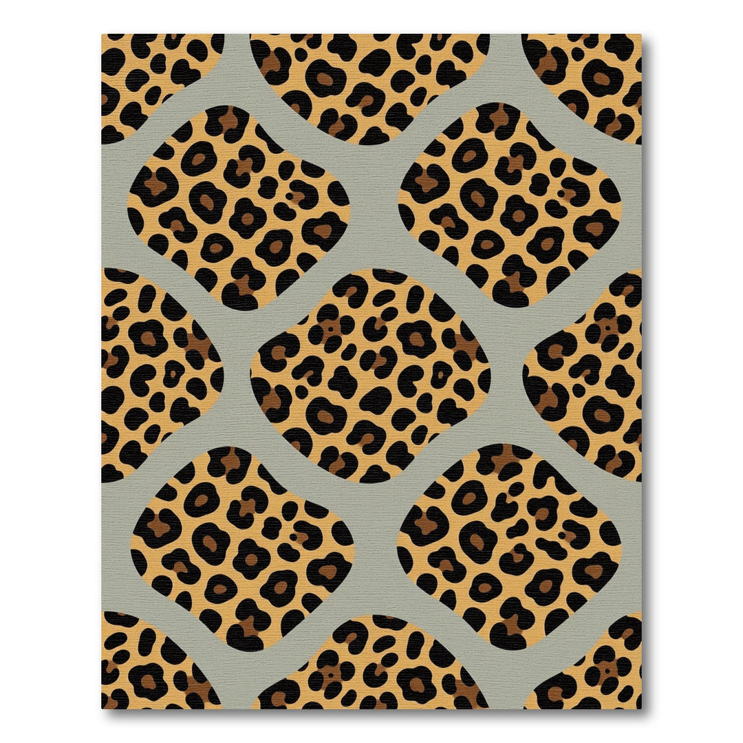 Leopard Spot Abstract Shaped Rug