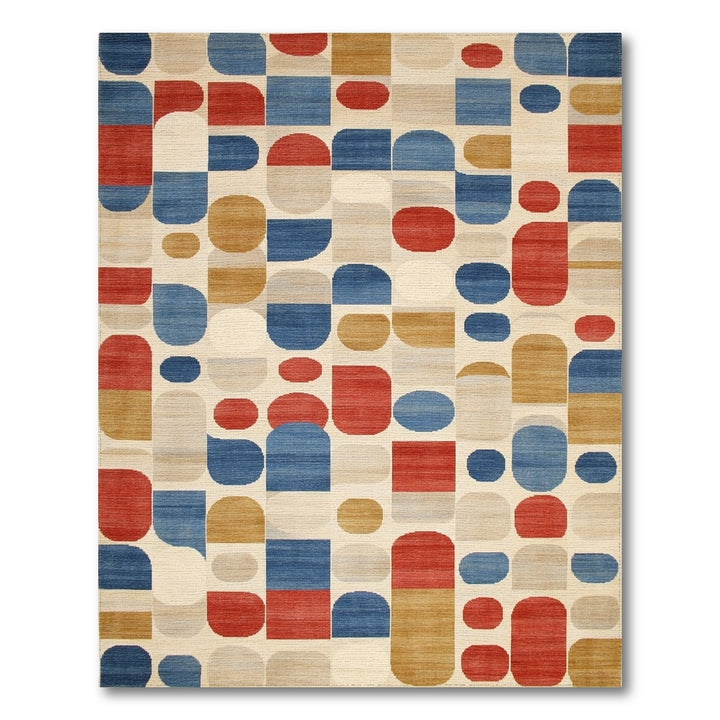 Modern Geometric Multi-Color and Patterns Area Rug