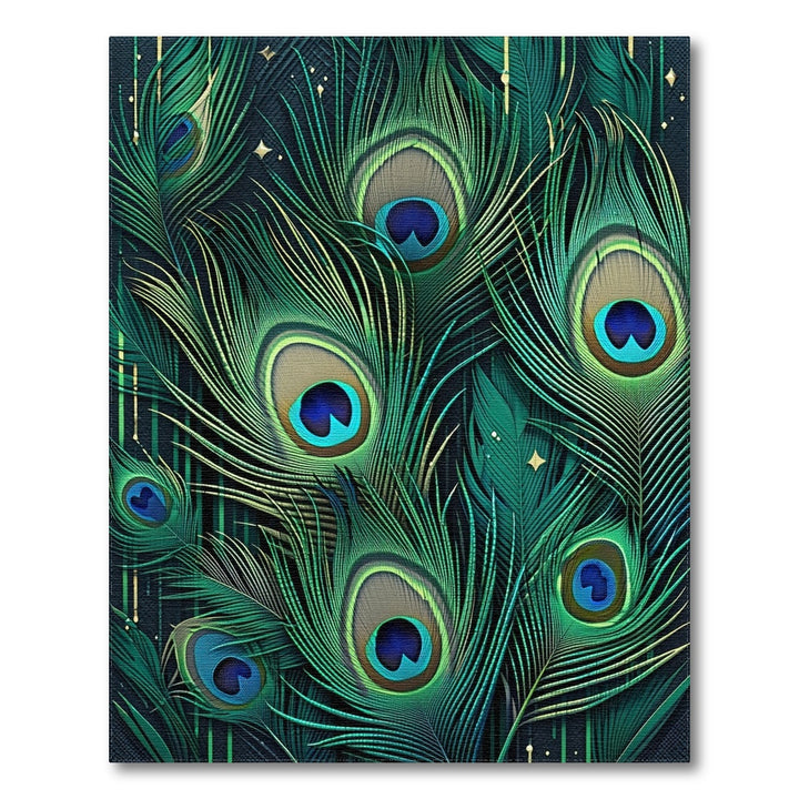 Peacock Feather Teal Green Area Rug