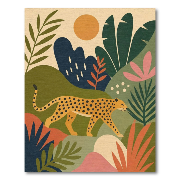 Multi-color and Patterns Abstract Leopard Multi-Color Area Rug