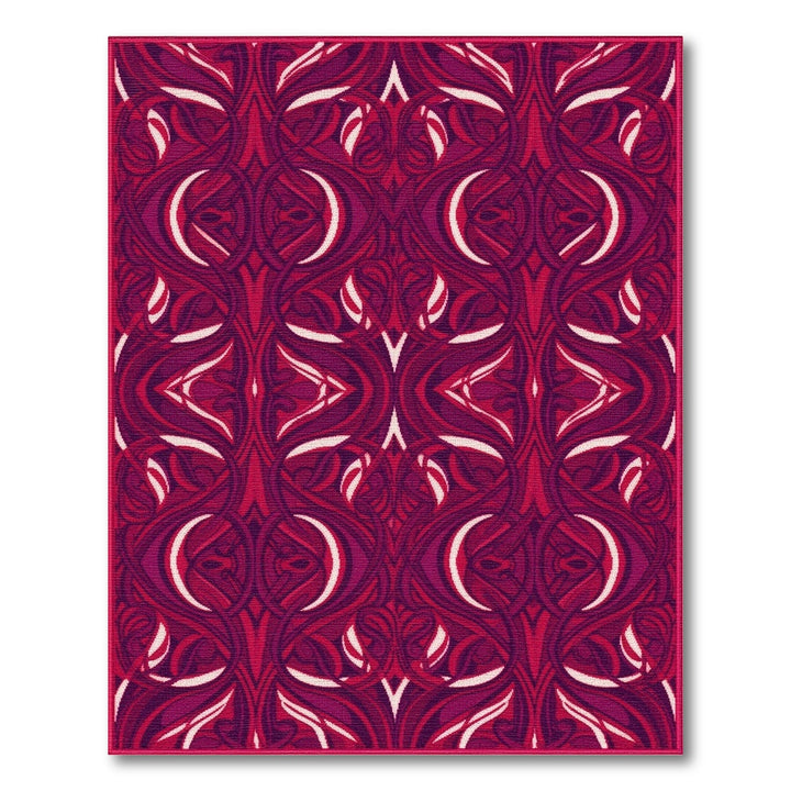 Red Rich Red Traditional Persian Area Rug
