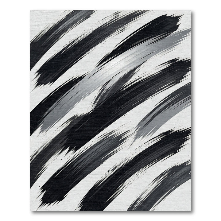 Stripped Monochrome Dynamic Strokes Rug