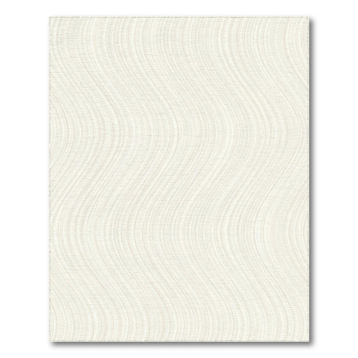 Ivory Cream Abstract Wave Rug