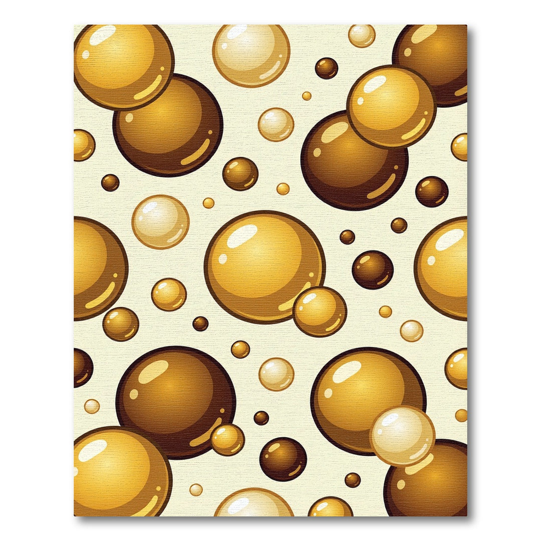 Golden Brown Chocolate Bubble Rug