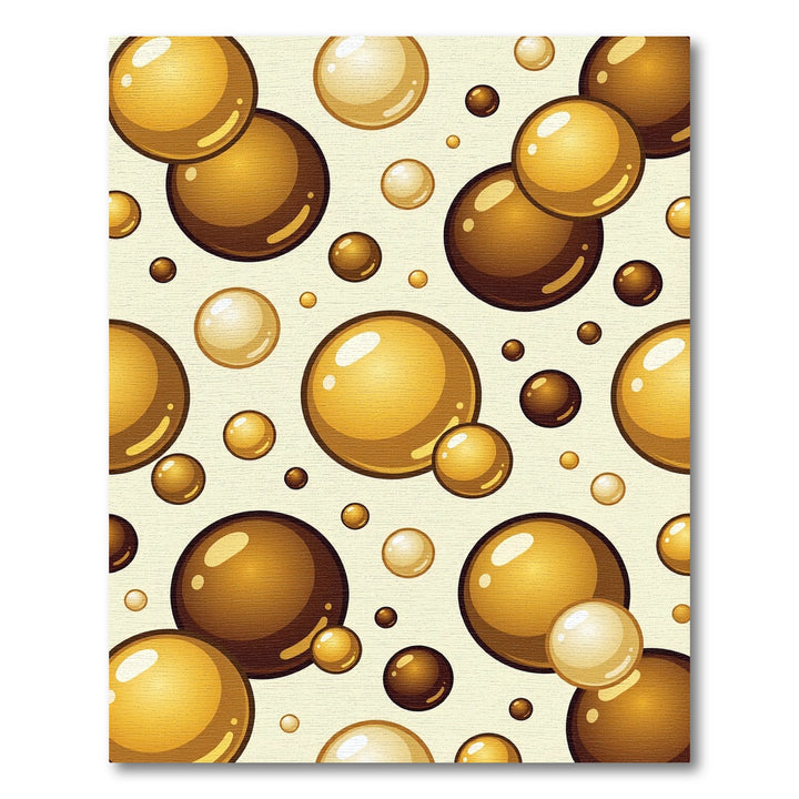Golden Brown Chocolate Bubble Rug