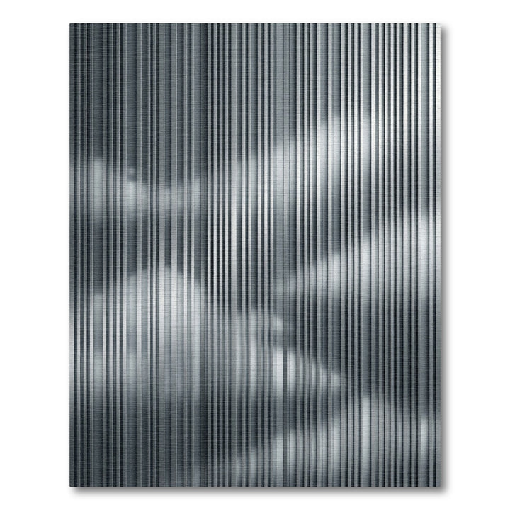 Shimmering Vertical Lines Abstract Rug
