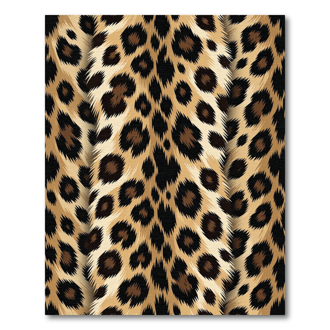 Bold Leopard Spots Animal Hide Rug