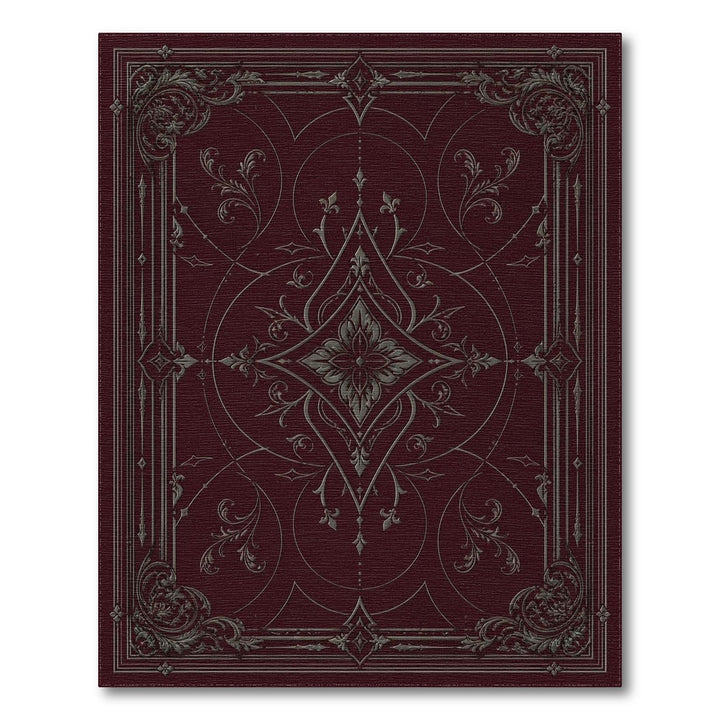 Red Ornate Medallion Area Rug
