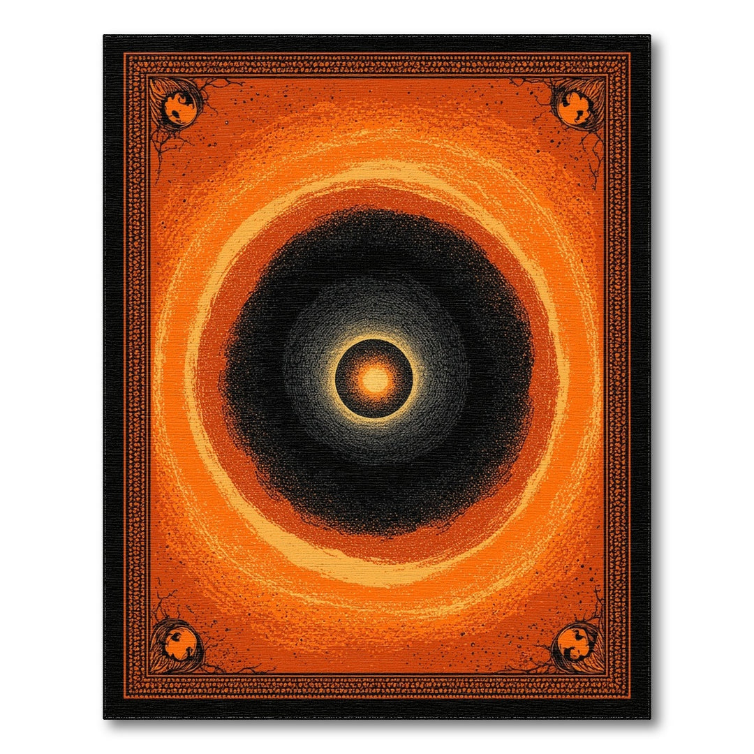 Orange Eclipse Area Rug