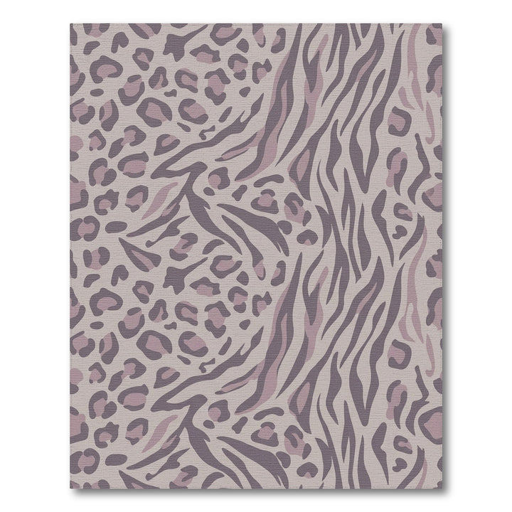 Tawny Leopard Stripe Combination Rug