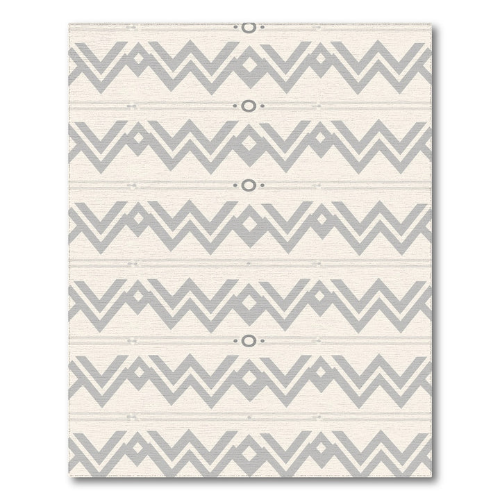 Geometric Modern Grey Chevron Geometric Area Rug