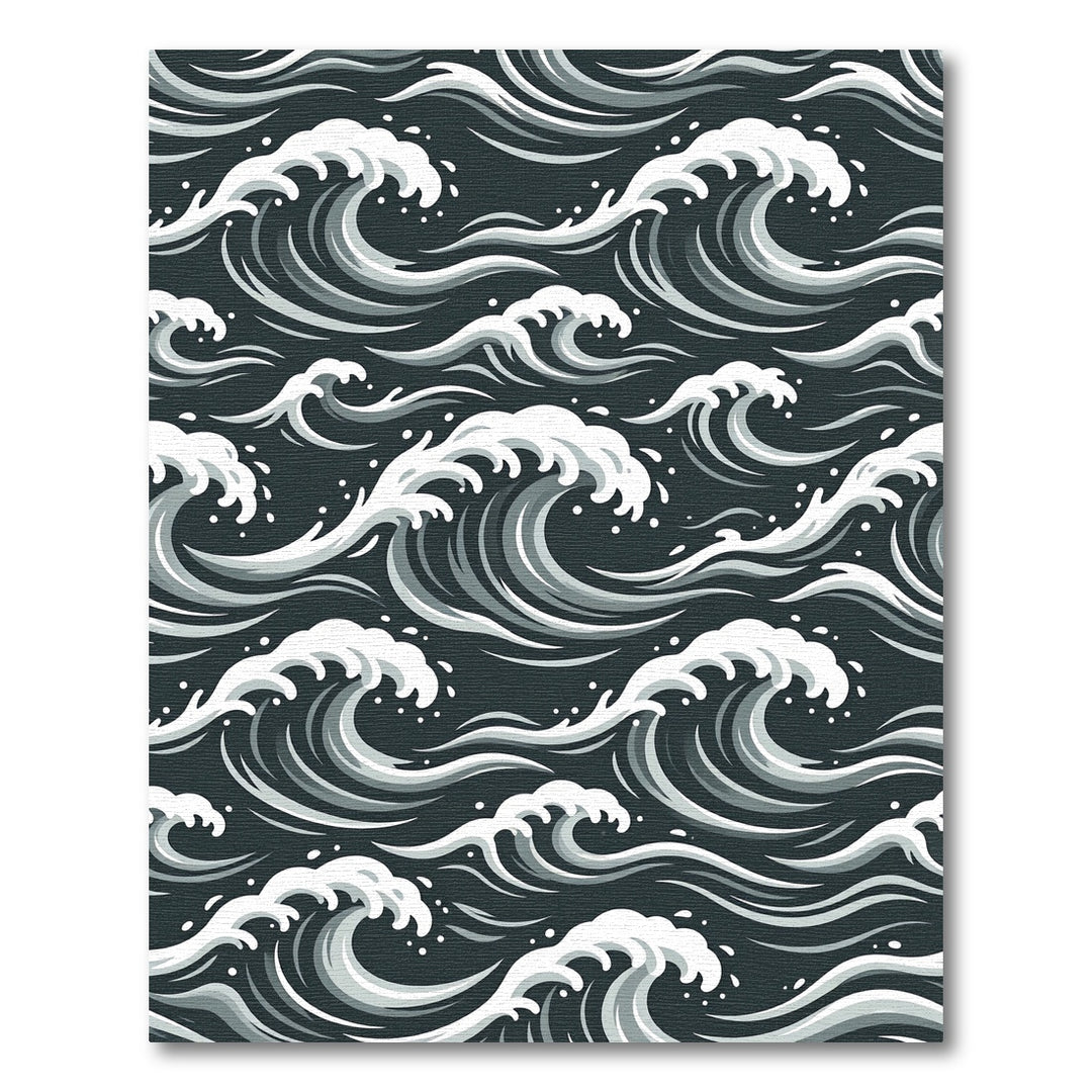 Waves Of Motion Dark Sea Rug