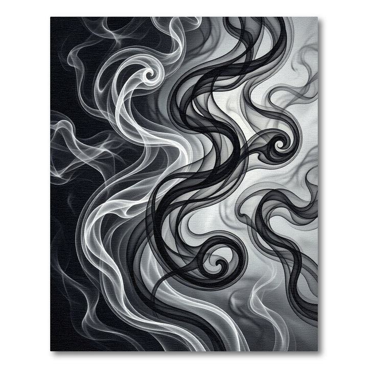 Monochromatic Abstract Swirls Rug