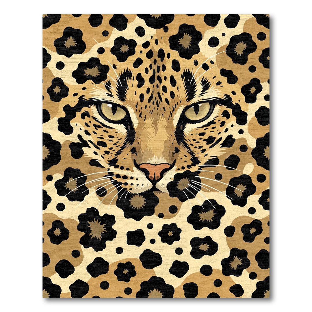 Leopard Golden Furred Feline Spot Rug
