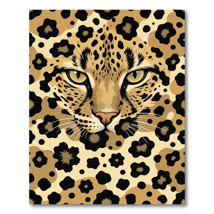 Leopard Golden Furred Feline Spot Rug