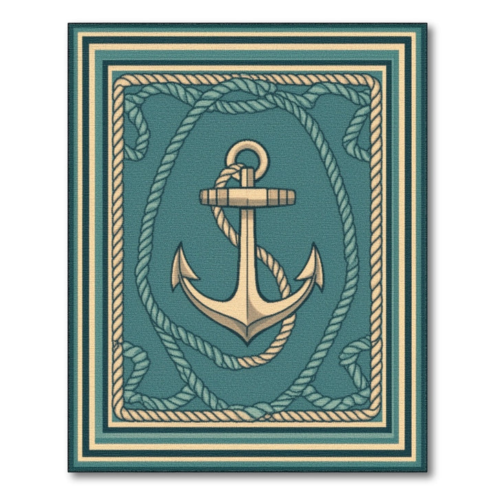 Coastal Anchor Rope Area Rug