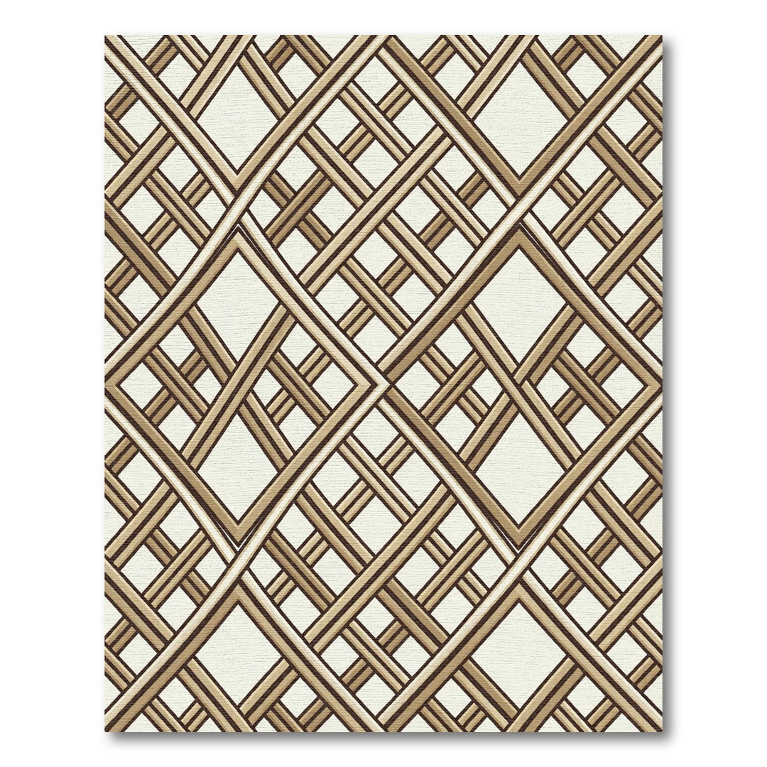 Geometric Lattice Print Rug