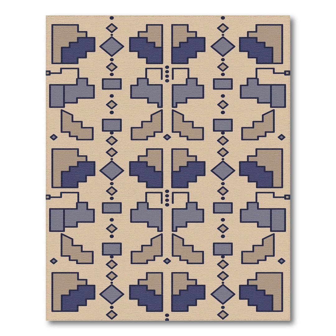 Modern Geometric Beige Area Rug